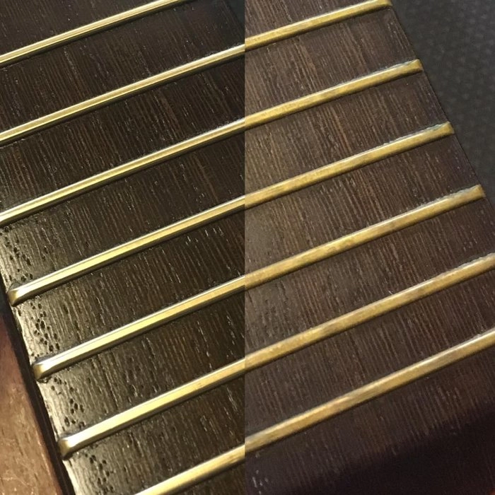 MN105: Fretboard F-ONE Oil - Cleaner & Conditioner Unfinished Ebony Fretboard Care using our F-ONE Oil Cleaner and Conditioner