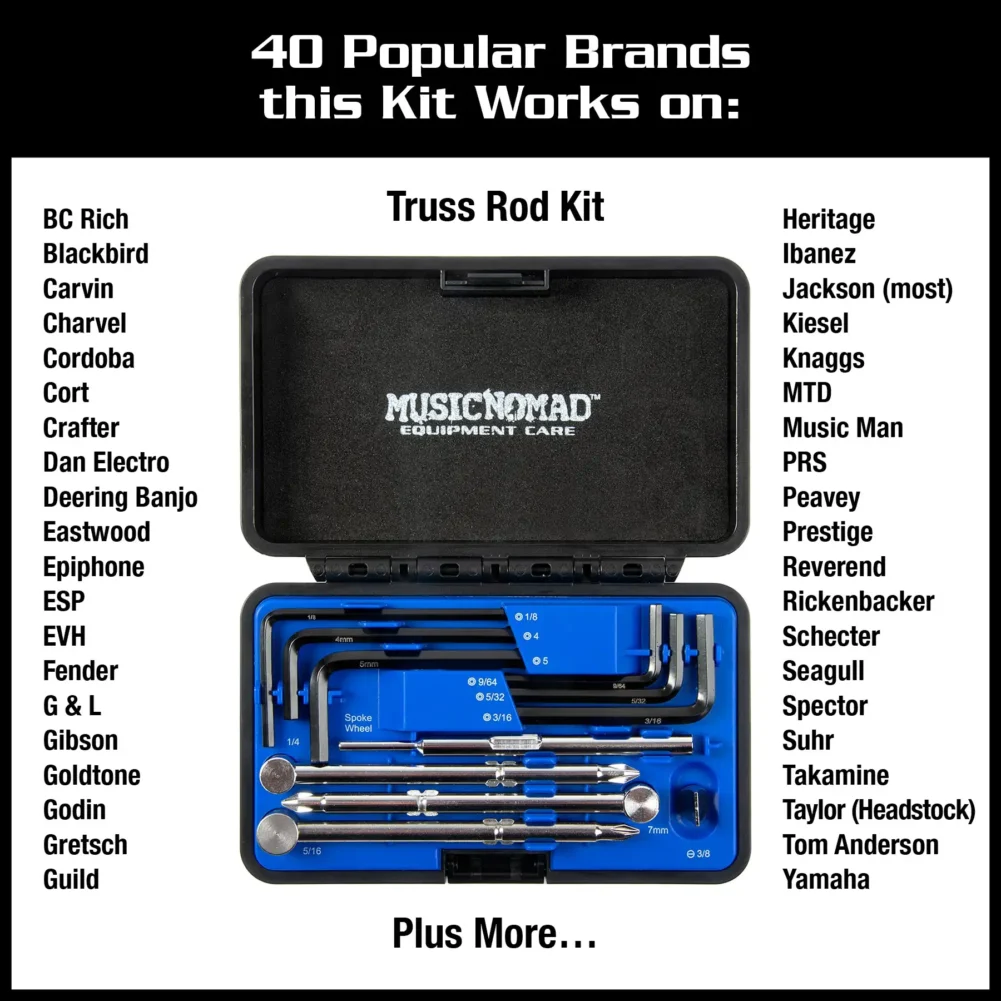 MN235_Action4 Premium Guitar Tech Truss Rod Wrench Set - 11 pcs.