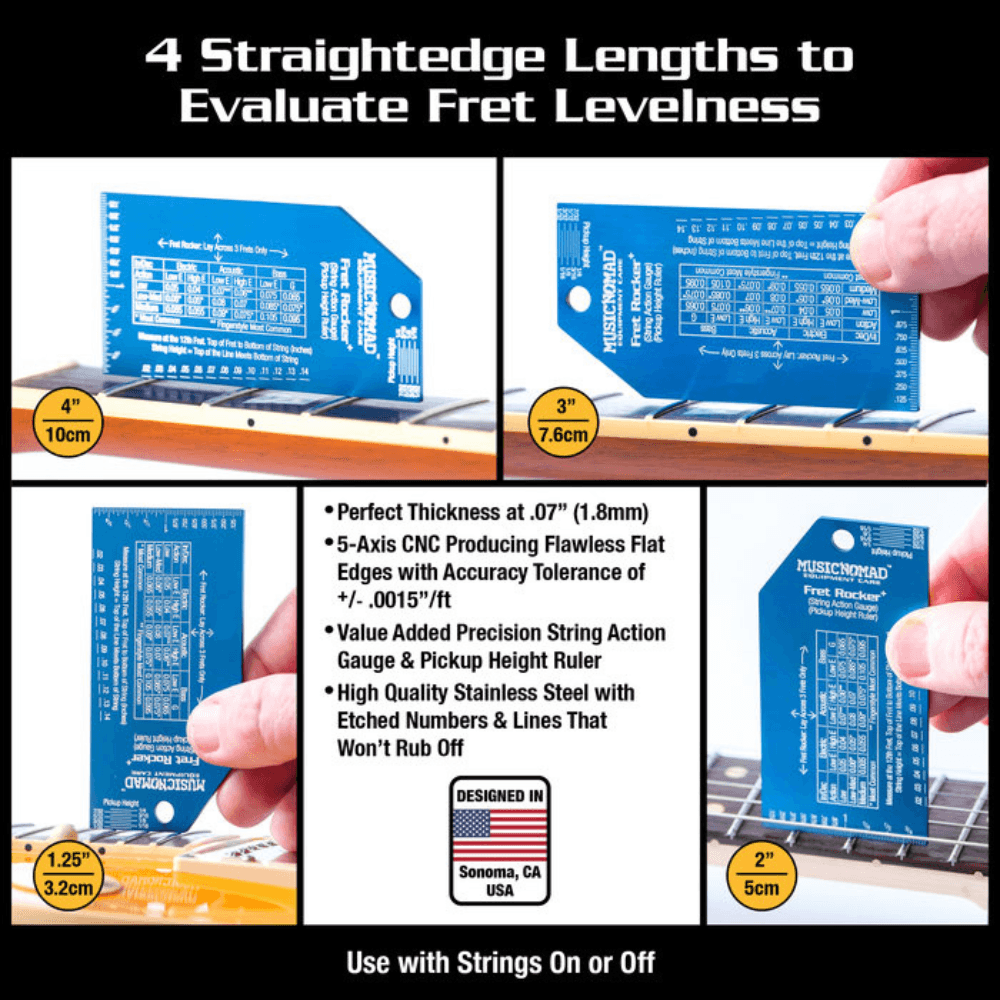 Checking Frets with Fret Rocker⁺