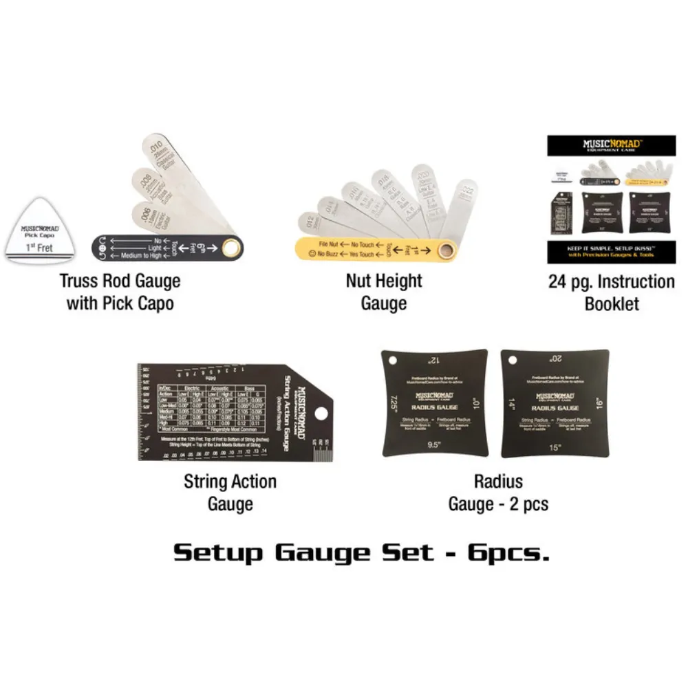 6 Piece Setup Gauge Set