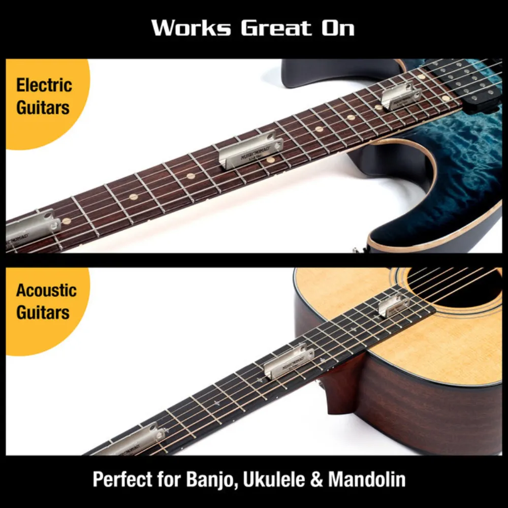 Great for Acoustic & Electric Guitars, Banjo, Ukulele & Mandolin