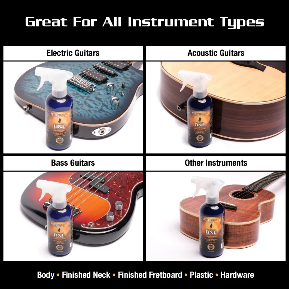Works Great On Acoustic Guitars, Electric Guitars, Bass and Other Instruments