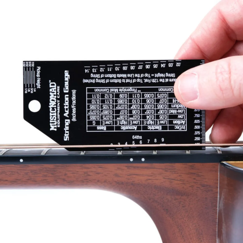 String Action Gauge with 64ths as a measurement