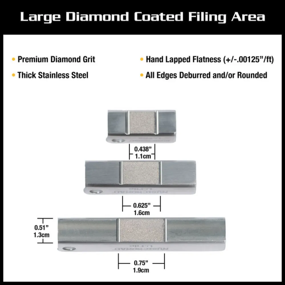 Large Diamond Coated Filing Area
