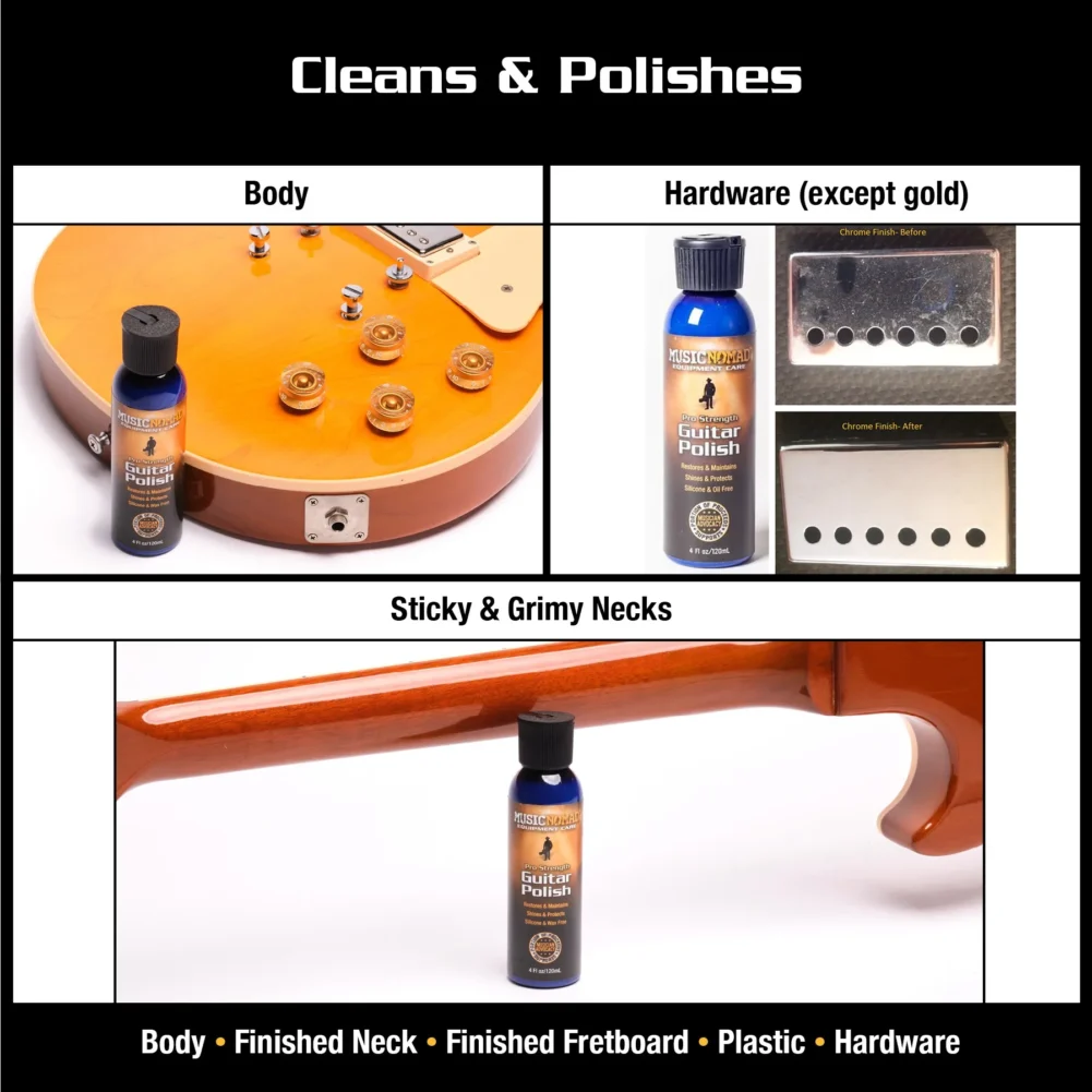 MN101_Action4-MN101-WEBP Cleans and Polishes the Body, Hardware and Sticky and Grimy Necks