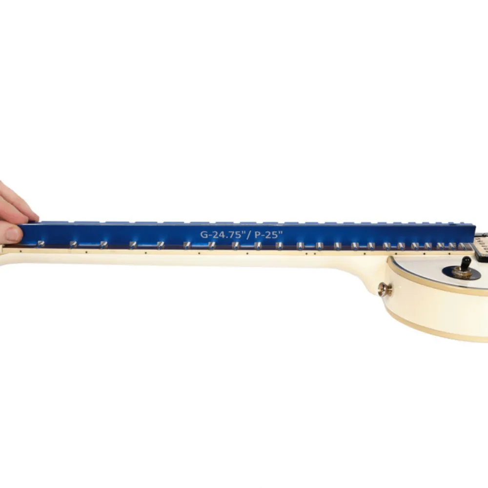 Tri-Beam 3 'n 1 Dual Notched Straightedge & Precision Straightedge for Acoustic and Electric Guitars
