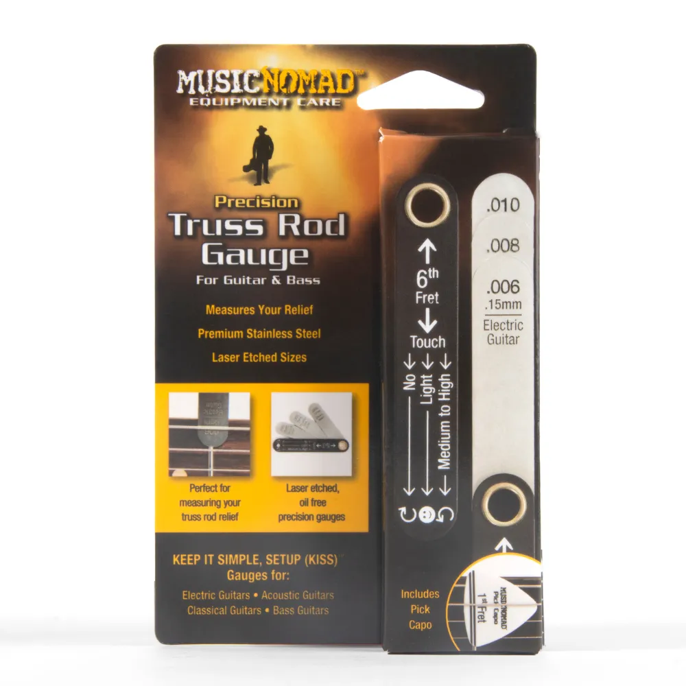 10 Precision Truss Rod Gauge with Pick Capo Retail Package
