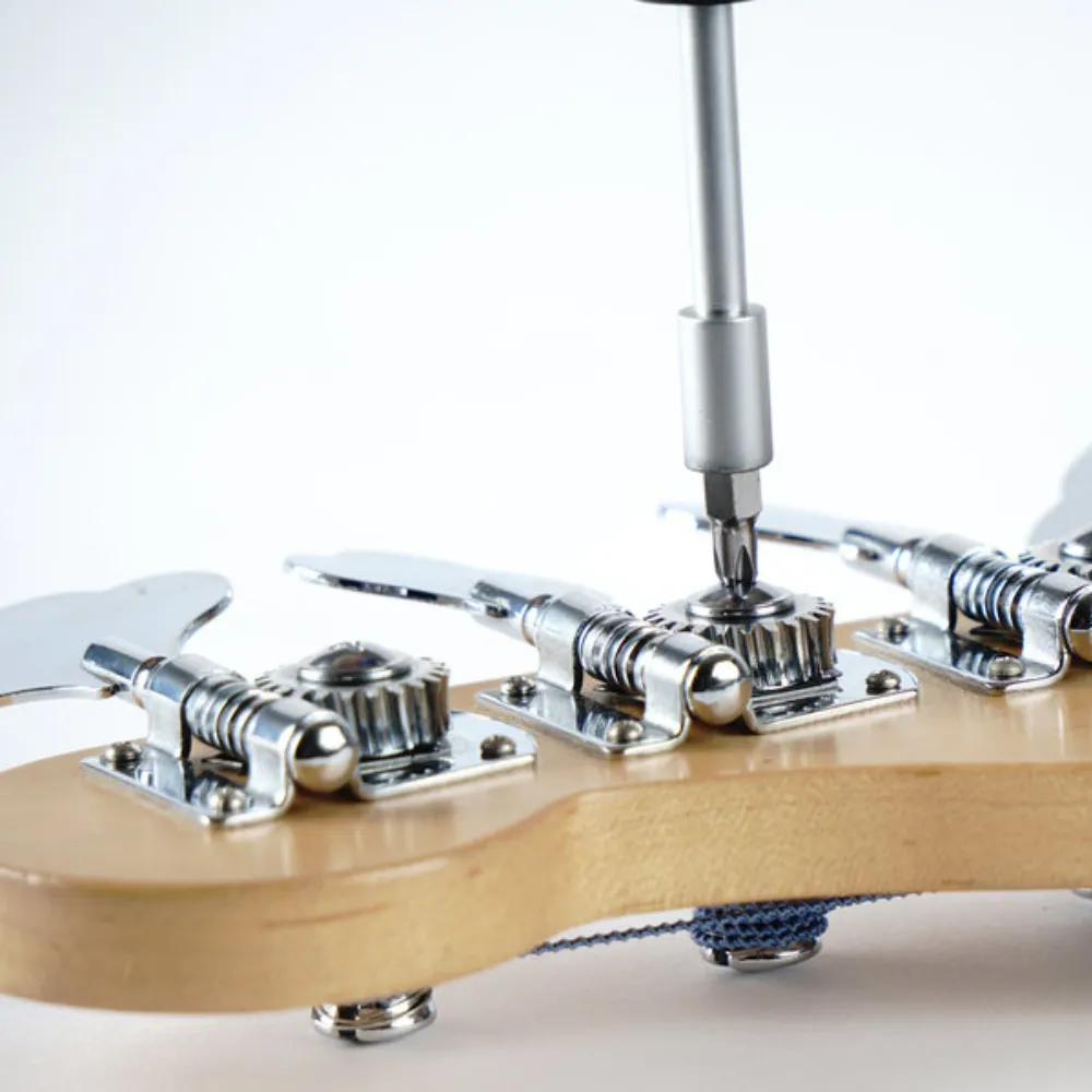Screwdriver to adjust bass tuning machines