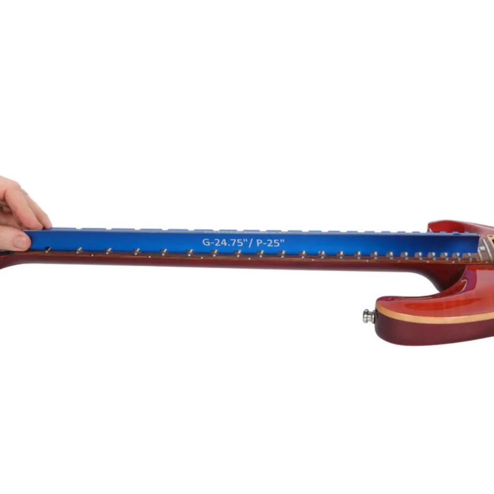 Tri-Beam 3 'n 1 Dual Notched Straightedge & Precision Straightedge for Acoustic and Electric Guitars