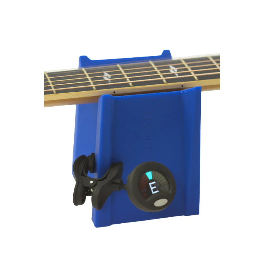 Clip on your tuner and the Cradle Cube passed the vibration to the tuner