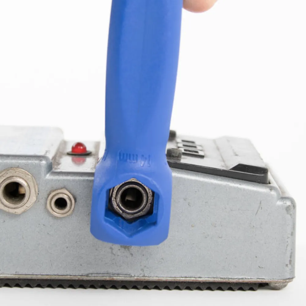 Tighten loose input jack on guitar pedal