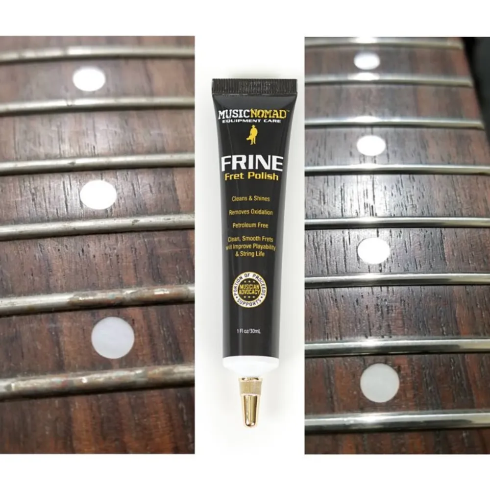 MN104: FRINE Fret Polish Before and After of Frets using FRINE