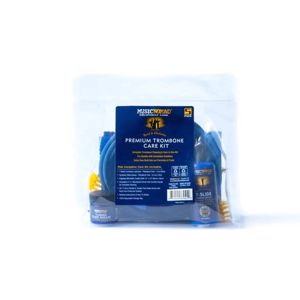 MN771: Premium Trombone Cleaning & Care Kit - 5 pc.