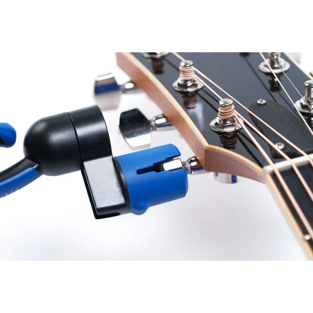 innovative rubber lined head smoothly & silently slips over acoustic guitar tuning pegs