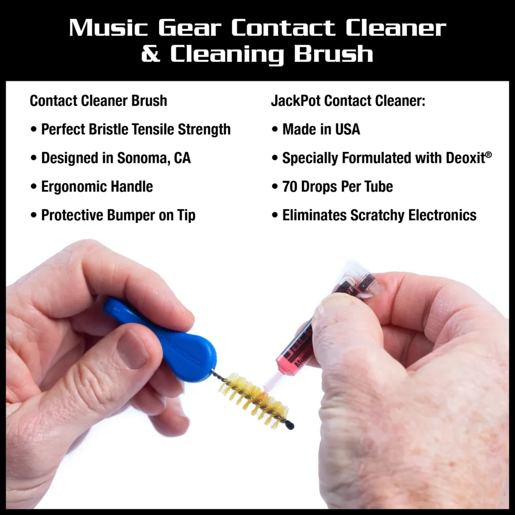 Music Gear Contact Cleaner & Cleaning Brush